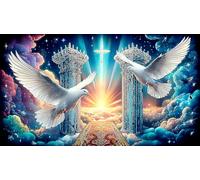 cross 1000 Pieces Jigsaw Puzzles for Adults Family Challenge Toys Jigsaw Puzzle Home Decors for The Whole for Women, Gifts for Mencross75x50cm/1000pcs