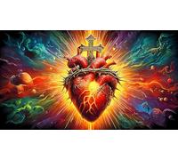 cross 1000 Pieces Jigsaw Puzzles for Adults Family Challenge Toys Jigsaw Puzzle Home Decors for The Whole for Women, Gifts for Men 38x52cm/1000pcs