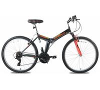 "Cross 26"" Mens Folding Mountain Bike - Grey"