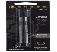 Cross 8101-2 Original Standard Archival Ink Refill for Ballpoint Pens, Broad Point, Suitable for most Ballpoint Pens, 2 Pack, Black