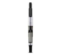 Cross 8751 Push-In Style' Converter for Fountain Pens, Suitable for Cross Classic Century, Townsend and Calais Models - Enables Use of Bottled Ink, 1 Pack, Black/Silver