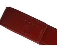 Cross A.T Full Grain Leather Burgundy with Matching Thread Combinations, Single Flip Case with Secure Snap Fastening, Fits Pen