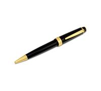 CROSS Bailey Light AT0742-9 Refillable Resin Ballpoint Pen with Polished Gold Tone Appointments, Fine Point, includes Premium Gift Box and Black Cartridge, 1 Pack, Black