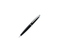 Cross ATX Black Basalt Ballpoint Pen With Rounded Clip Chrome Trim & Black Ink