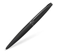 CROSS ATX Refillable Click-Off Cap Stainless Steel Ballpoint Pen with Diamond Pattern, Medium Ballpoint, includes Premium Gift Box and Black Cartridge, 1 Pack, Metallic Black
