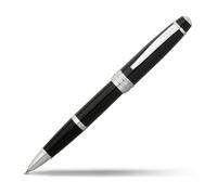 CROSS Bailey Black Lacquer Rollerball Pen with Chrome Apointments incl. Premium Gift Box - Refillable Gel Ink Rollerball Pen
