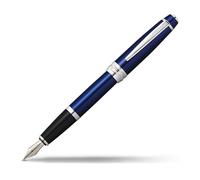 Cross Pens Fountain Pen Bailey Blue Lacquer, Stainless Steel Medium Nib