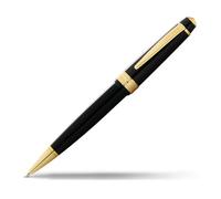 CROSS Bailey Light AT0742-9 Refillable Resin Ballpoint Pen with Polished Gold Tone Appointments, Fine Point, includes Premium Gift Box and Black Cartridge, 1 Pack, Black