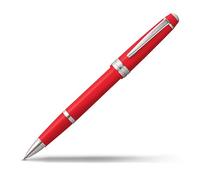 CROSS Bailey Light AT0745-7 Click-Off Cap Resin Rollerball Pen with Polished Chrome Appointments, includes Premium Gift Box and Black Cartridge, Medium Point, 1 Pack, Red