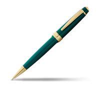 Cross Bailey Light ballpoint pen (line width F, ink colour: black, includes gift packaging) green varnish with gold fittings