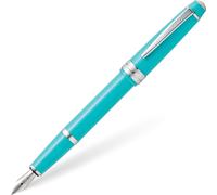 CROSS Bailey Light Polished Teal Resin Fountain Pen INCL. Premium Gift Box - Extra Fine Nib, Glossy Teal