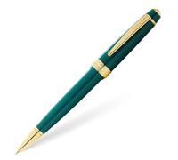 Cross Bailey Light ballpoint pen (line width F, ink colour: black, includes gift packaging) green varnish with gold fittings