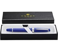Cross Bailey Light Polished Medium Nib Blue Resin Fountain Pen