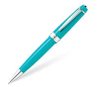 CROSS Bailey Light Refillable Click-Off Cap Plastic Ballpoint Pen with Resin Finish, Medium Ballpoint, includes Premium Gift Box and Black Cartridge, 1 Pack, Polished Teal
