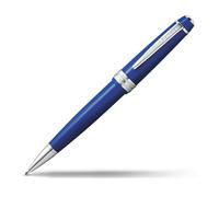CROSS Bailey Light Refillable Click-Off Cap Plastic Ballpoint Pen with Resin Finish, Medium Ballpoint, includes Premium Gift Box and Blue Cartridge, 1 Pack, Polished Blue