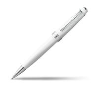 CROSS Bailey Light Refillable Click-Off Cap Plastic Ballpoint Pen with Resin Finish, Medium Ballpoint, includes Premium Gift Box and Black Cartridge, 1 Pack, Polished White