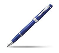 Cross Rollerball Pen Bailey Light – Refillable Click-Off Cap, Medium Gel Ink – Polished Blue