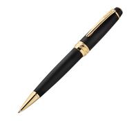 Cross Bailey Matte Black 23KT Gold Ballpoint Pen, Medium Point, Black Ink | Ballpoint Pen, Refillable for Long-Lasting Use, Smooth Ink Flow, Comfortable Grip, Premium Gift Box, Medium Point Refill
