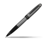 CROSS Bailey Matte Grey Lacquer Rolling Ball Pen with polished black PVD appointments