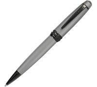 CROSS Bailey Matte Grey Lacquer Ballpoint Pen with polished black PVD appointments