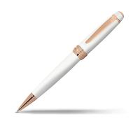 CROSS Bailey Pearlescent White Lacquer Ballpoint Pen with rose gold appointments