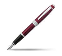 Cross Bailey Red Lacquer Refillable Fountain Pen With Medium Nib And Black Ink