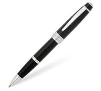 Cross Bailey Selectip Rollerball Pen (Ink Colour Black, Line Width M, in Premium Gift Box) Black Lacquer Chrome-Plated