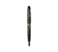 Cross Bailey® Zodiac Year of the Horse Matte Black Lacquer with Black PVD Appointments and Black PVD coated Stainless Steel Medium Nib Fountain Pen