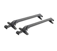 Cross Bar Rail Carrier 2Pcs 43.3"-44.88'' Universal Aluminum Car Cross Bar Luggage Rack Anti-Theft Design For Most Vehicle Without Roof Side Rail