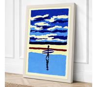 Cross Between Heaven and Canvas Wall Art Print 18x12 Inch (46 x 30 cm)