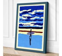Cross Between Heaven and Canvas Wall Art Print 24x16 Inch (61 x 41 cm)