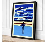 Cross Between Heaven and Canvas Wall Art Print 36x24 Inch (91 x 61 cm)