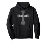Cross black Deus Vult dark Templar Knights crucifix grunge Pullover Hoodie