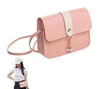 Cross Body Bag Small Handbags & Shoulder Bags for Women PU Leather Ladies Purse with Pearl Chain Fashion Phone Bag for Date Shopping Pinkshoulder