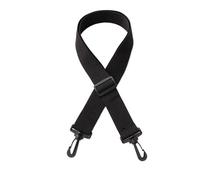 Cross Body Bag Strap, Adjustable Nylon Replacement Bag Handle Strap 2.5cm Wide Solid Color Shoulder Belt for Bottle Hung Cross Body(Black)