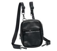 Cross Body Bag Women Men Small Shoulder Handbag PU Leather Crossbody Purse Over Side Pouch with Card Slots 2 Adjustable Strap for Ladies Girls(Crossbody Bag for Black)
