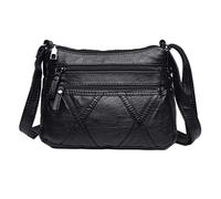 Cross-Body Bags Handbags for Women Ladies， Casual Crossbody Bags Waterproof Purse and Shoulder Bags Black Messenger Bags for Daily Use (Black T1)