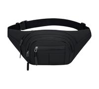 Cross-Body Waist Bag, Multiple Compartments Design, 35x14x4cm, Fanny Pack, Travel Belt Bag, Breathable and Comfortable Fit, for Walking Running Hiking Cycling