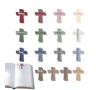 Cross Bookmarks - Magnet Backing Bible Magnetic Page Markers | Motivational Book Marker Prayer Page Clips for Teens Girls Students Women Men Readers