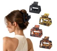 Cross-border leopard print shiny claw clip for women, 2026 new model, high-end shark clip hair accessory for the back of the head
