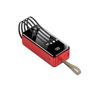Cross Border Power Bank 66w Super Fast Charging 100000mah Built-in Cable with Large Capacity Outdoor Mobile Power Bank