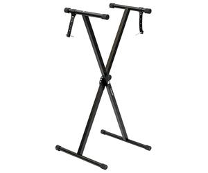 Cross Braced X Frame Music Piano Keyboard Stand with 7 Adjustable Height Positions by Crystals® (Single Braced Stand)