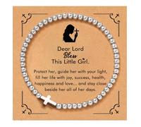 Cross Bracelet for Women, Christian Gifts for Women, Confirmation Baptism Easter Gifts, Unique Gift for Friends Daughter Mom Sister Teens Women on Birthday Christmas Retirement Thanksgiving Pregnancy
