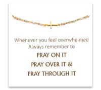 Cross Bracelet for Women, Religious & Christian Gifts for Women, Confirmation and Baptism Gifts, Encouragement Presents for Sister Daughter and Friend, Christian Jewelry