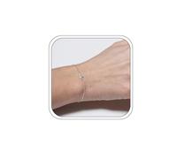 Cross Bracelets for Women, Dainty Little Silver Leaning Cross Thin Chain Bracelets Daily Commuting Matching Jewelry Gifts, L, Copper, no gemstone