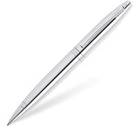 CROSS Calais Ballpoint Pen in Polished Chrome incl. Premium Gift Box - Refillable Medium Ballpen