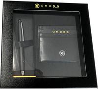 Cross Calais Pen & Leather Card Case Gift Set AT0112-14/2 - Matte Black Calais Pen & Leather Card Case Gift Set