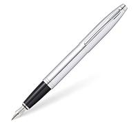 CROSS Calais Polished Chrome Fountain Pen with Stainless Steel Medium Nib