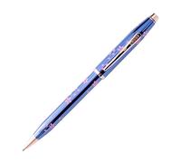 CROSS Century II AT0082-163 Limited Edition Sakura Day and Night Collection - Twist-Action Brass Resin Ballpoint Pen with Contoured Grip and Black Ink, Medium Point, 1 Pack, Cobalt Blue