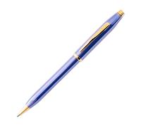 Cross Century II Medium Ballpoint Pen - Black Ink - Lavender Blue/Gold - Includes Premium Gift Box